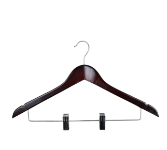 Wooden Hanger With Clip