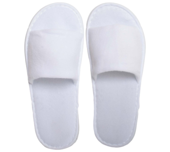 Poly Velour Open toe slipper