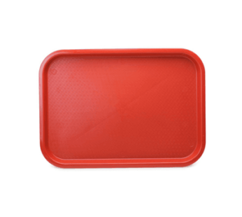 Elegance Plastic Rectangle Tray Red 14*10”