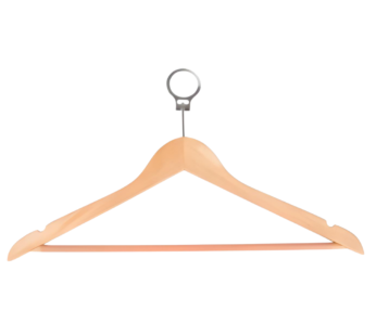 Anti-theft Light Brown Hanger With Bar
