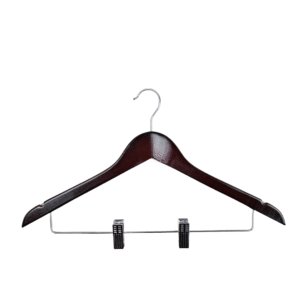 Wooden Hanger With Clip