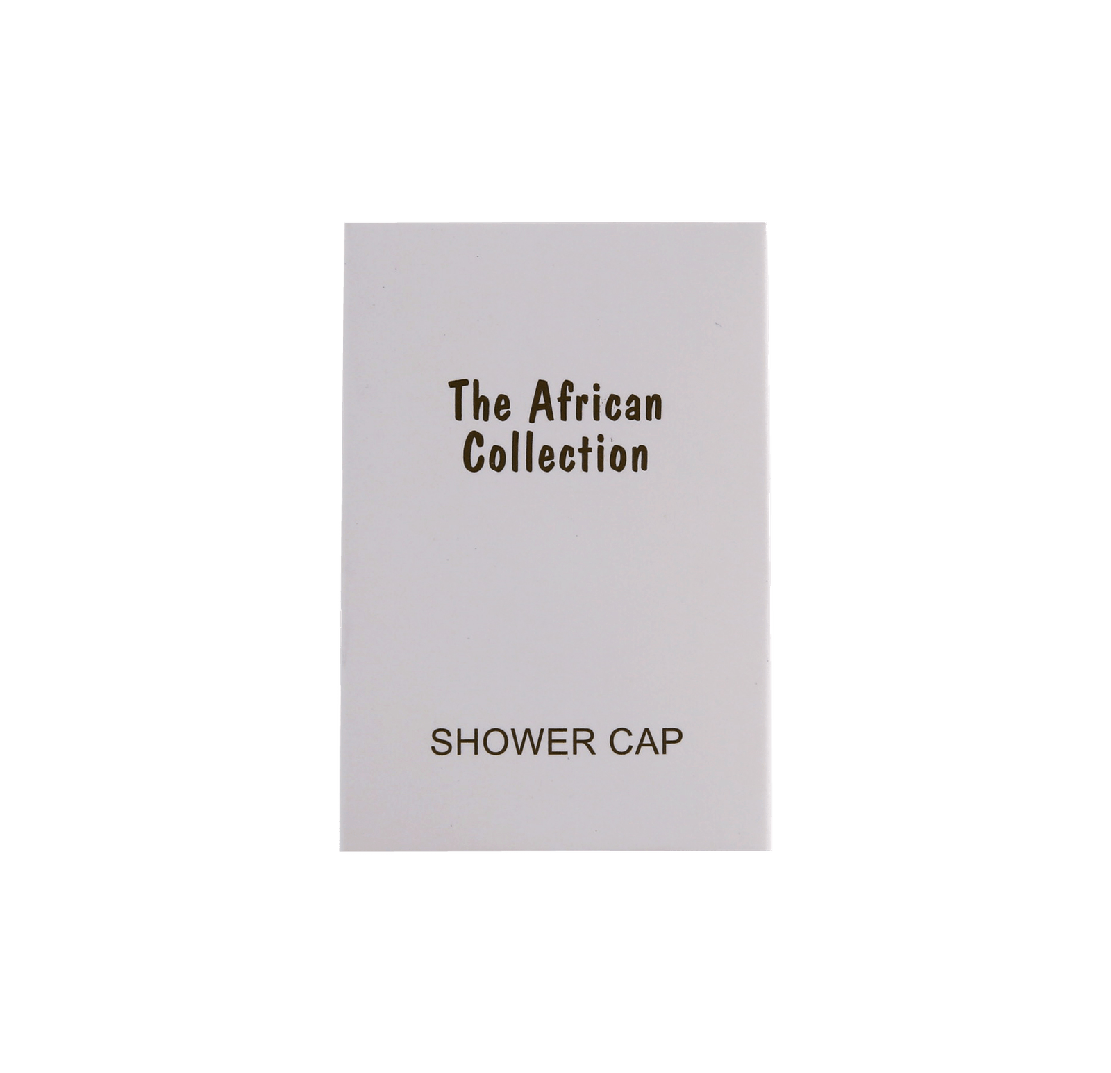 African Collection Shower Cap in White Box Outer