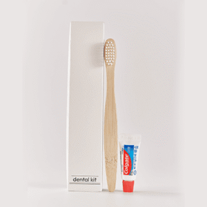 Eco Friendly FSC White Box - Dental Kit, Bamboo Toothbrush, 5g Colgate