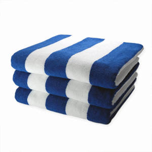 Blue/White Stripped Pool Towel